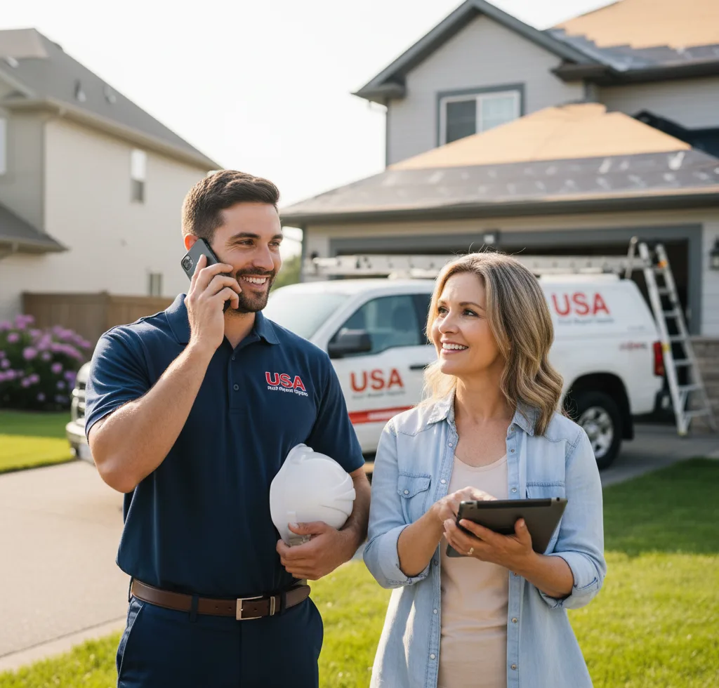USA Roof Repair Experts customer support in Reminderville